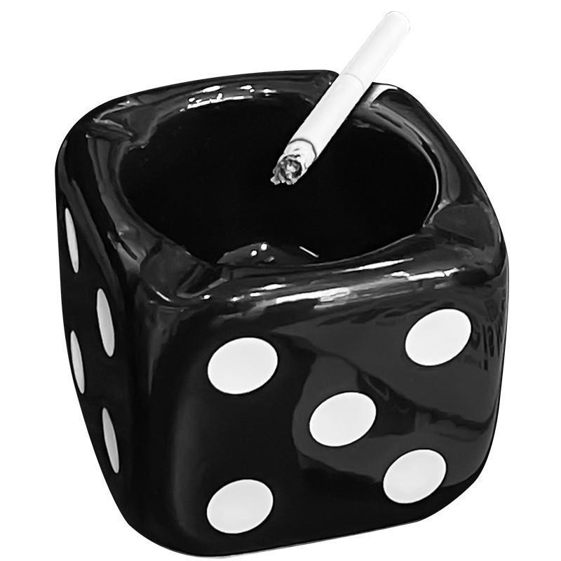 High-End Creative Ceramic Ashtray: Unique Tabletop Gift for Boyfriend, Trendy & Stylish