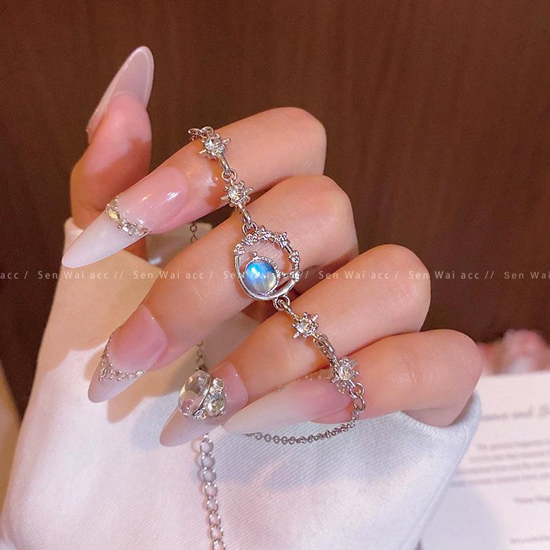 Korean Retro Pearl Titanium Steel Women's Bracelet - High-End Ins Style Beaded Bangle for Couples