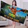 Game Crash-Bandicoot Microfiber Blanket Quick Drying Beach Towels Oversized Printing Super Absorbent Pool Towel Blanket