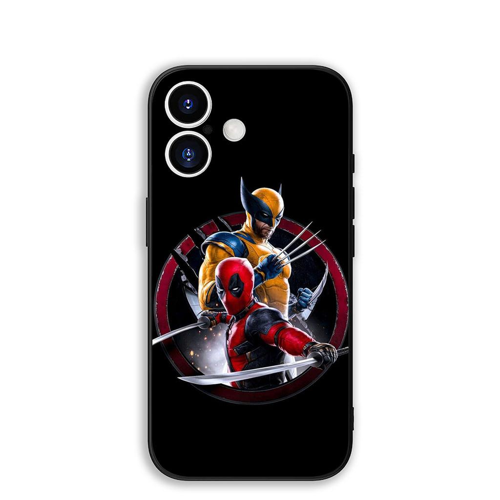 Cover for Apple iPhone 17 16 Plus 13 12 Pro Max Mini X XR Xs ProMax 16E 15+ 17+ Air Phone Case Wolverine Marvel Deadpool