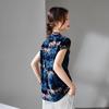 SOFSIL Women's Silk Print Short Sleeve Blouse