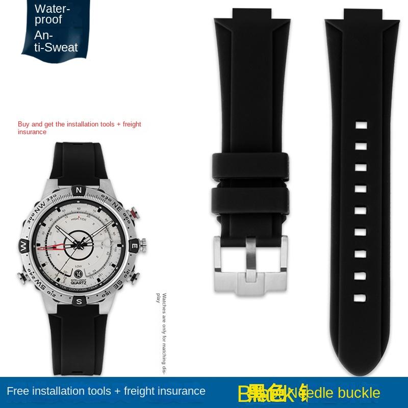 

Для TIMEX T2N721 T2N720 T2N739 водонепроницаемый силиконовый ремешок для часов Пряжка из нержавеющей стали мужской Мягкий ремешок для часов бесплатные инструменты Винтовые шпильки 24-16mm