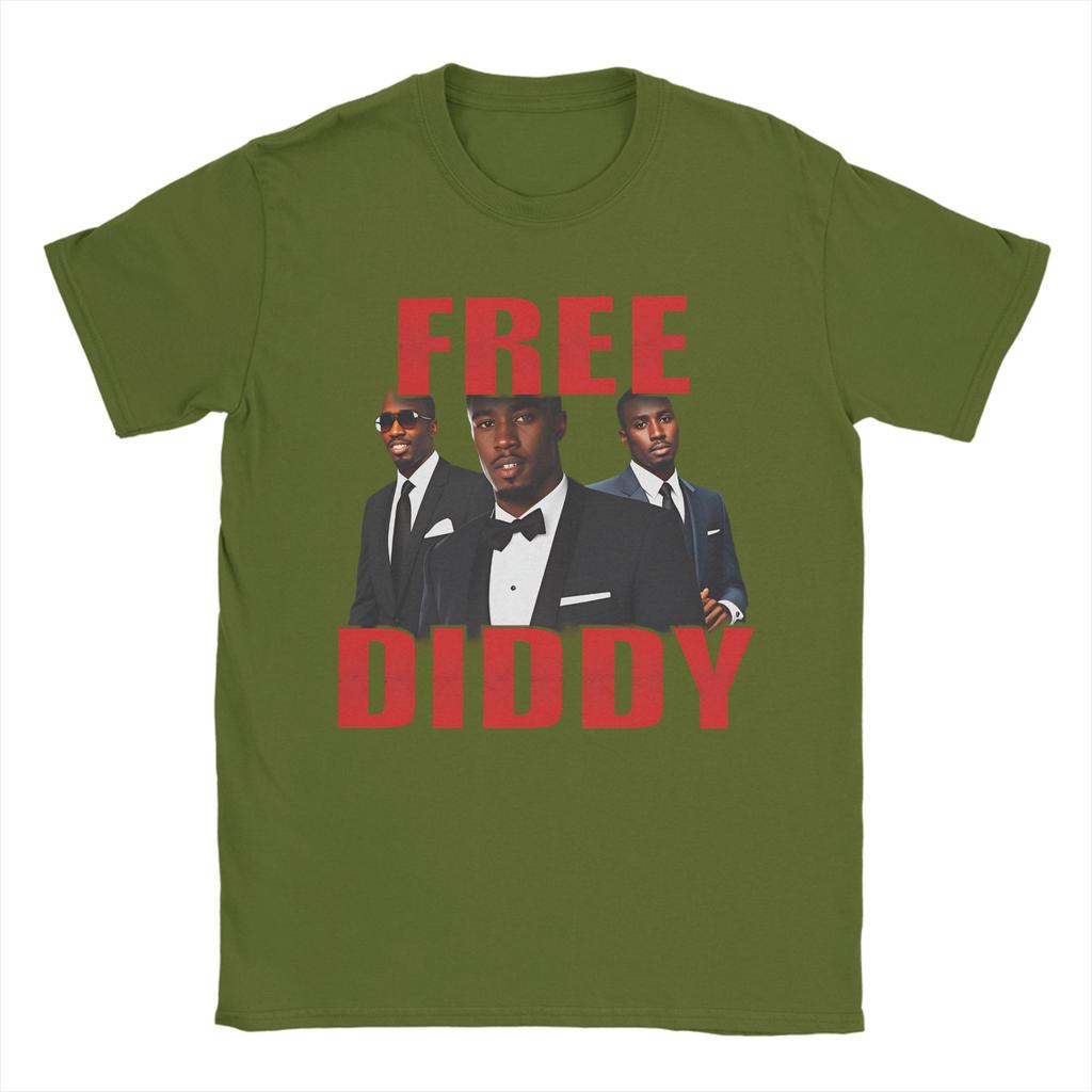 2026 T-shirt GRATUITA DIDDY Estate Moda T-shirt Uomo Cotone Girocollo Taglie Forti Abbigliamento Manica Corta Top Fantastici