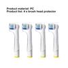 4Pcs Toothbrush Head Cover Dustproof Reusable Transparent Electric Toothbrush Heads  Protection Case for Oral-B
