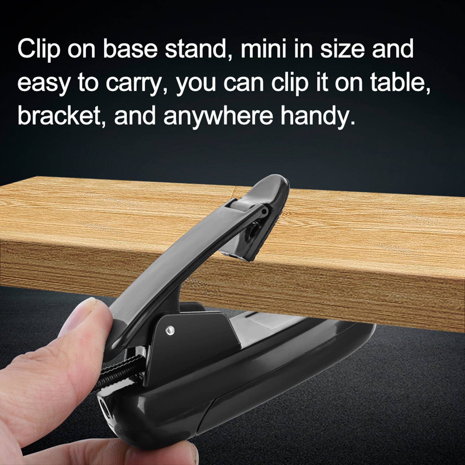 

Clip On Music Stand Book Reading Mini Double Adjustable Arms Light LED Lamp (6 Beads)