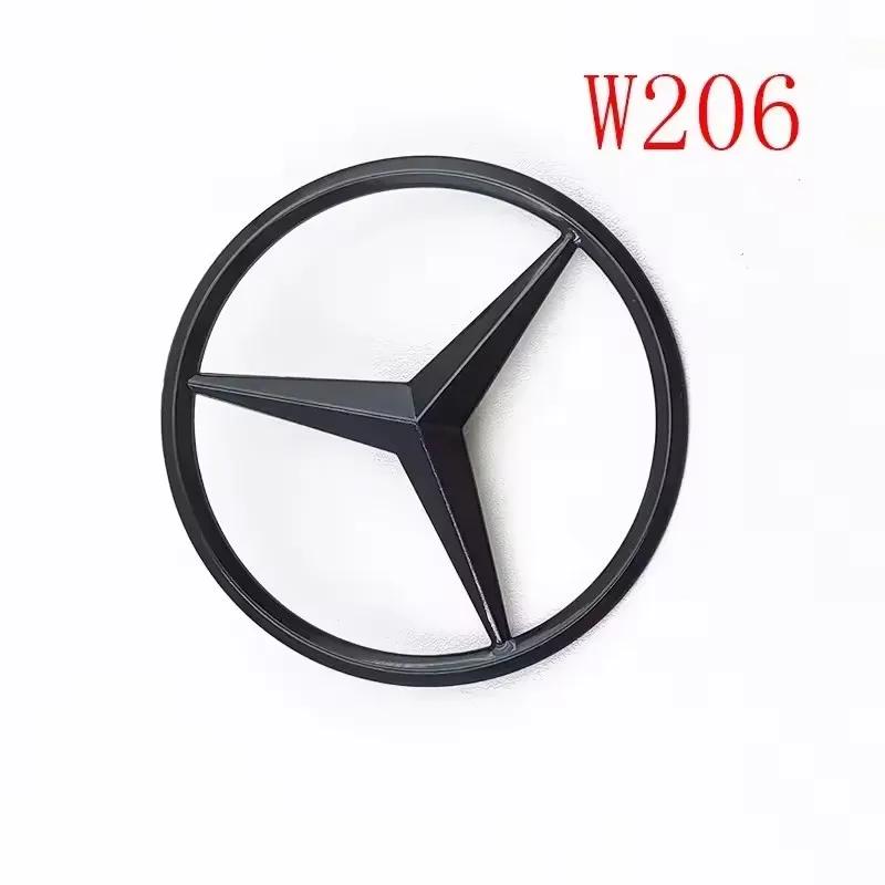 3D ABS Black C43 Logo Letters BITURBO 4MATIC Badge Car For Mercedes Benz Rear Star Sticker BITrunk AMG Emblem AMG W205 W206 C205