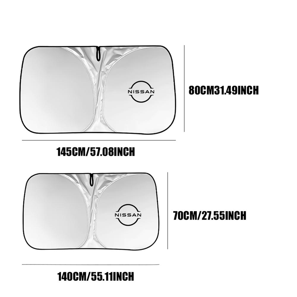 Car Window Sun Shade Windshield Anti-UV Protection Center Cover For Nissan Nismo Almera Juke Qashqai J10 Tiida X Note 350Z 370Z