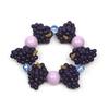 Colorful 3D Fruit Elastic Bangle Resin Exaggerated Bracelet Unique Beaded Bracelet  Women