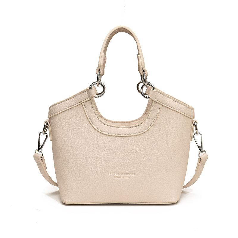 Retro PU kožená dámská taška přes rameno texturovaná černá tašky ležérní dopis všestranná taška přes rameno kyvadlová nová