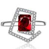 Sace Gems Classic Copper Alloy Zircon Ring Ladies Jewelry Wedding Promise Party Gift
