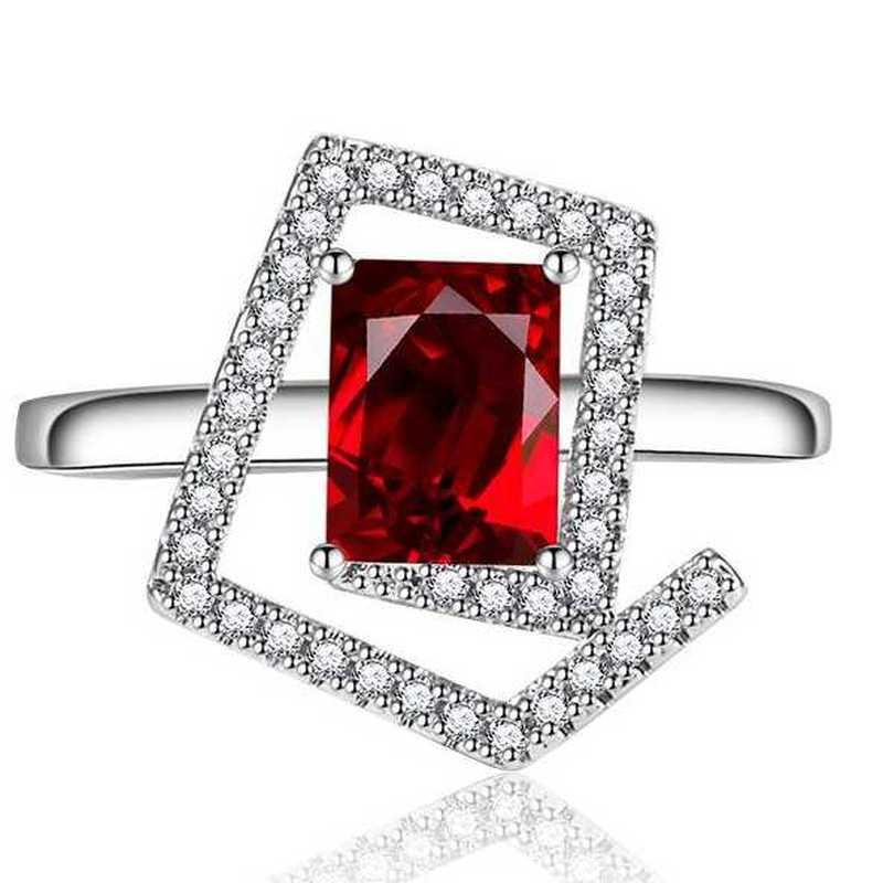 Sace Gems Classic Copper Alloy Zircon Ring Ladies Jewelry Wedding Promise Party Gift