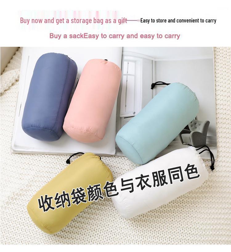 Damen Schlankmachende Leichte Daunenweste, Mittellange Sportjacke & Mütze für Herbst/Winter - Übergröße Verfügbar