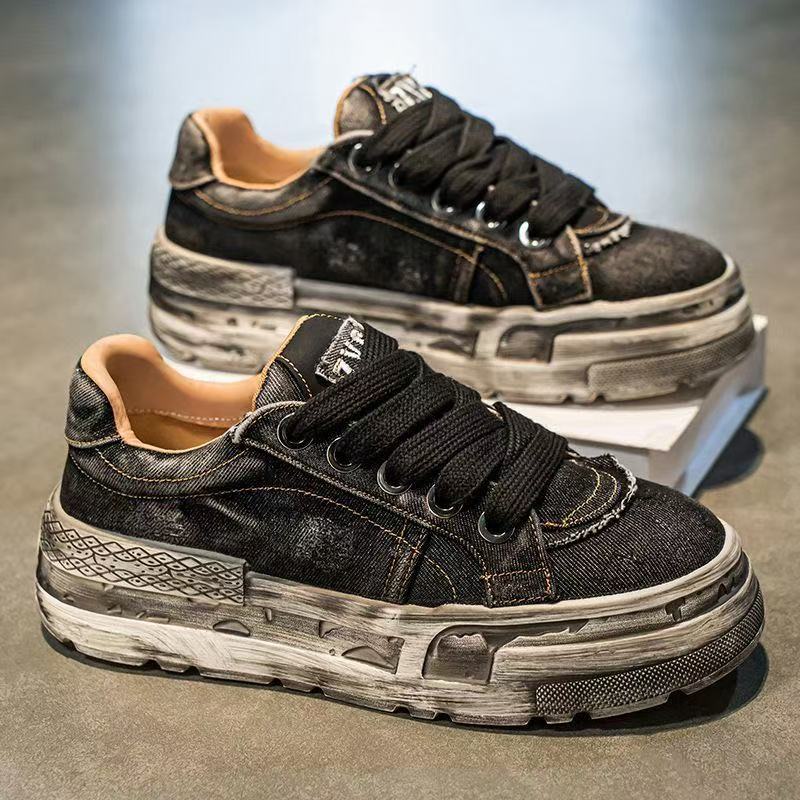 Men's Old-fashioned Denim Canvas Shoes Casual Sports Dad Shoes Trendy Shoes