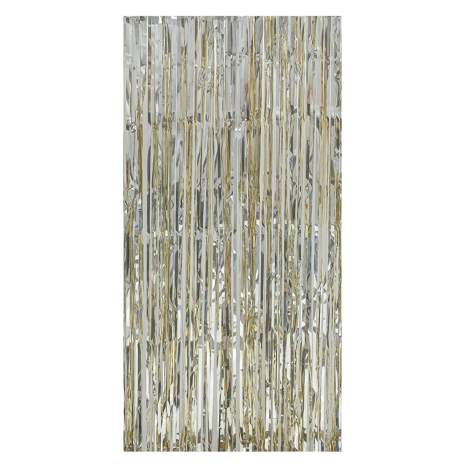 

Премиальные шторы из фольги с бахромой из мишуры для потрясающих фонов, легко собираются, декоративные и стильные, светло-фиолетовые, 8,2 фута, 1 шт. шампанского