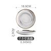 Tableware ceramic set marble household rice shallow