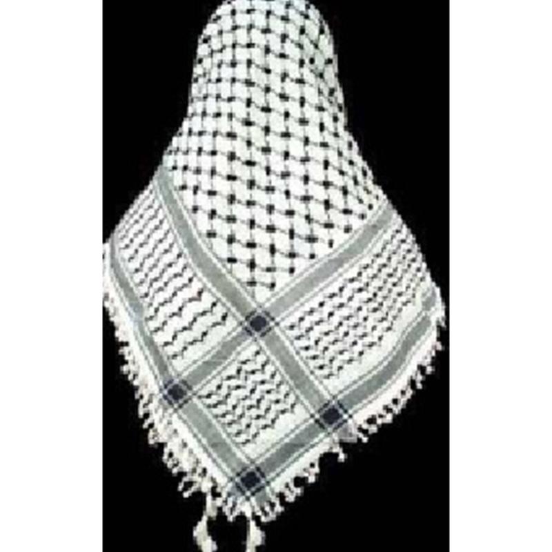 Keffiyeh Scarf Shemagh Desert Keffiyeh for Head Neck Scarf Military Shemagh Desert Scarf Arab Wrap Arab Turban Muslim H