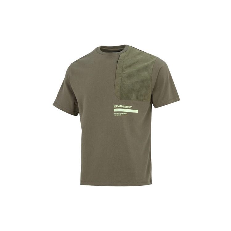 Men s Air Jordan 23 Engineered Athleisure Casual Sports Military T-Shirt Green DM3216-222 XL
