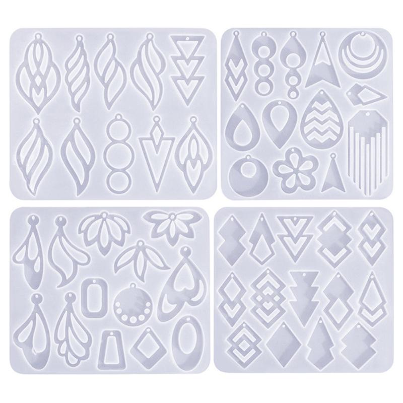 Geometrische Silikonform Ausgehöhlte Ohrringformen Schmuckherstellungsformen Silikonformen Perfektes Geschenk für DIY-Bastler