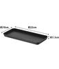 Yamazaki Tower Metal Tray, Large, Black, Approx. W22 x D10 x H1.5cm, BathroomTabletop Storage Tray, 4222