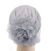 Plain Color Silk Cotton Head Cover With Sunshade And Elastic Band For Casual Wear