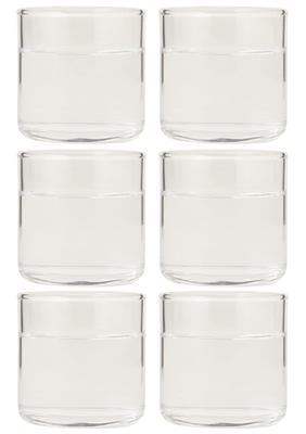 Toyo Sasaki Glas, Whiskyglas, Rocks-Glas, rund, 100 ml, 6 Stück, Trinkbecher, hergestellt in Japan, spülmaschinenfest, B-02183