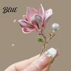 Long-lasting Brooch Magnolia Zinc Alloy Pin with Oil Dripping Process