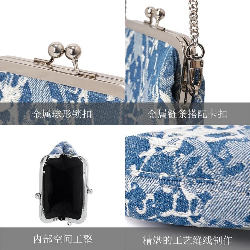 Summer new handbag denim mini bag women's outdoor leisure messenger bag fashion cosmetic bag
