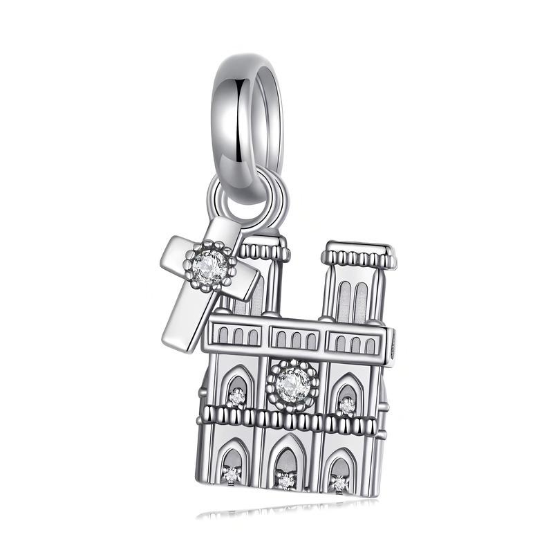 Charms Do Pandora Ciondolo Charms Cattedrale di Notre Dame Argento 925 Charms Fragola