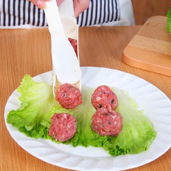 1 Set Meatball Maker Sub-section Design Labor-saving Anti-slid Handle Rice Ball Maker for Kitchen