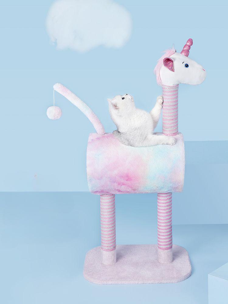 Cat Climbing Unicorn Animal Series Post Cat Tower Tree One Multi-functional Cats Scratching Toys Pet Products Scratchers