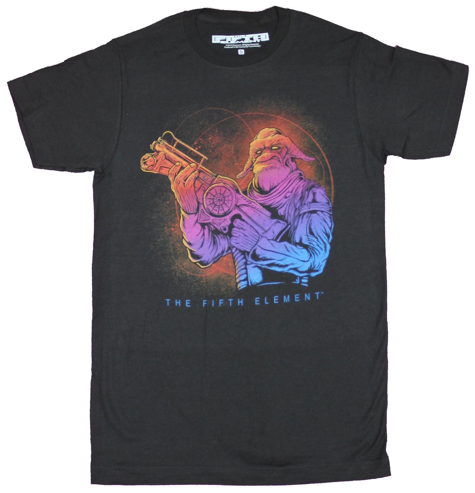 The Fifth Element Adult New T-Shirt - Mangalore & Gun Pic XL