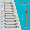 DURATECH Combination Flex Ratchet Swivel Fits Stripped Bolts and 72 for Automotive Repair and Includes Storage Case Wrench, Wrench, Ratchet, Nuts,