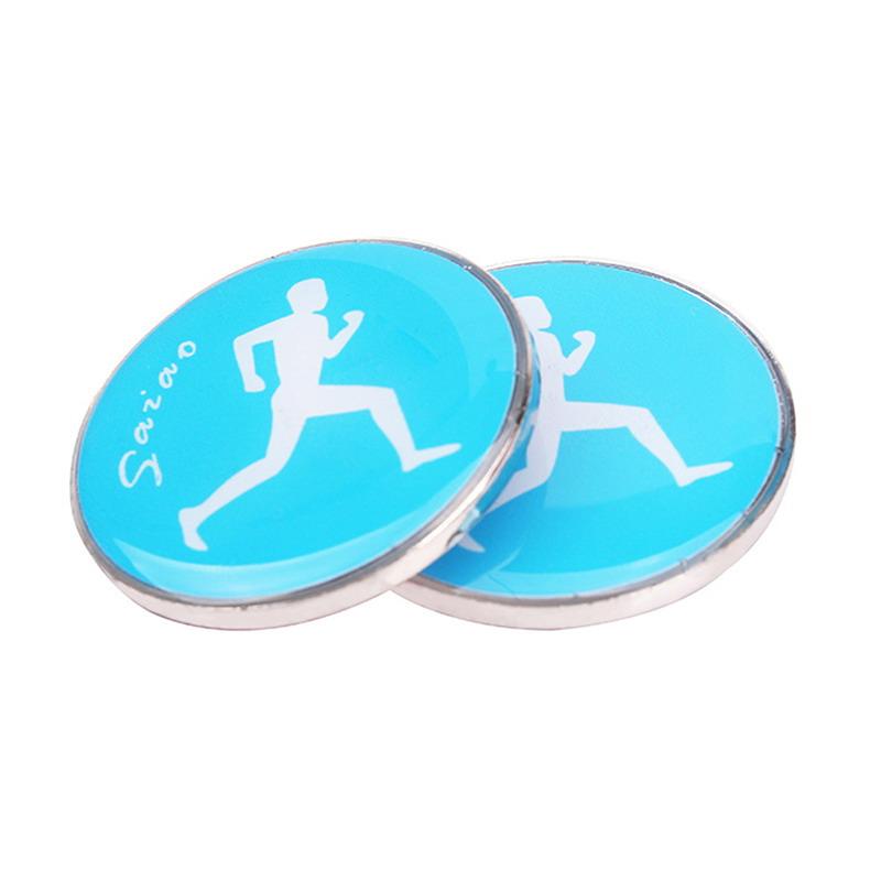 2/5Pcs Referee Side Toss Coin Double Face Sports Football Pattern Soccer Flip Coin Souvenirs Soccer Referee Coin Portable