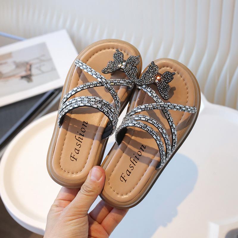 Girls' Non-slip Fashion Sandals: Summer Soft Sole Comfortable Slippers for Medium To Large Children - Baby Princess Shoes