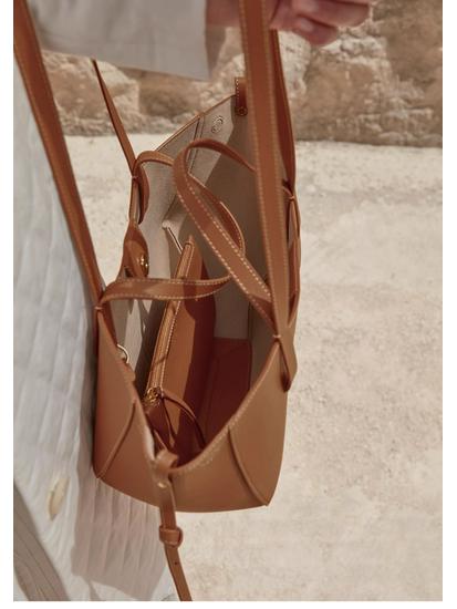 Bolso Tote Polene Bolingne Cyme: Bolso de Mano Grande y Pequeño de Moda para Mujer