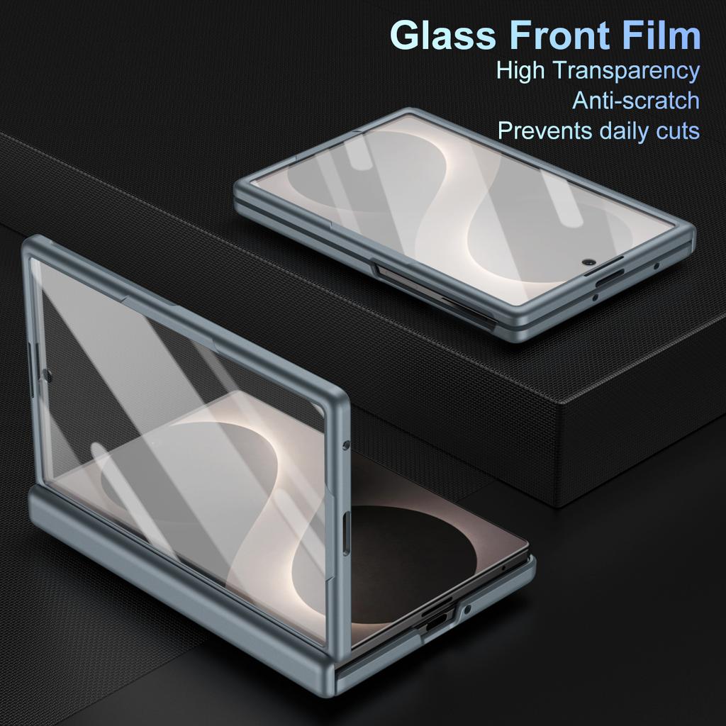 Per Samsung Galaxy Z Fold 8 Custodia Protettiva Larga Business, Dotata di Slot per Penna, Protezione Cerniera Centrale e Pellicola Temperata