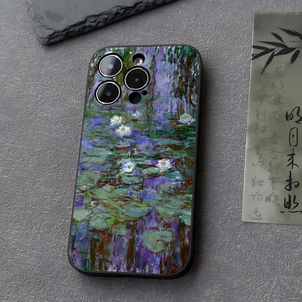 

Claude Monet Impressionist Art Phone Case Funda For Iphone 13 17 16 11 15ProMax 14 12 Pro Xs Max Mini Xr X 7 8 6 6s Plus Covers iPhone 16 Pro
