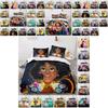 Disney Encanto Cartoon Print 2/3-pcs Bed Set Soft Bedding Set Cover