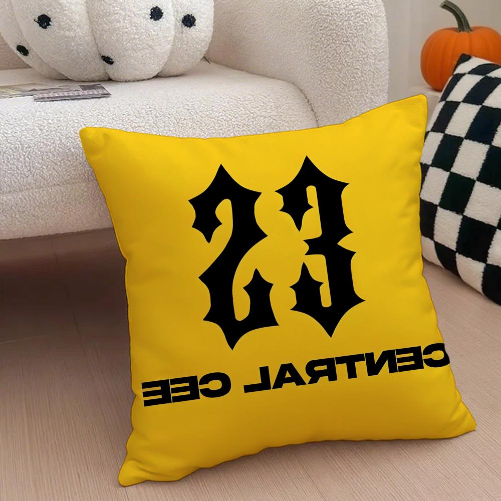 Fashion Star Fans Gift CCentral Cee Cushion Cover Linen Pillow Case Soft Breathable Protective Couch Room Decoration