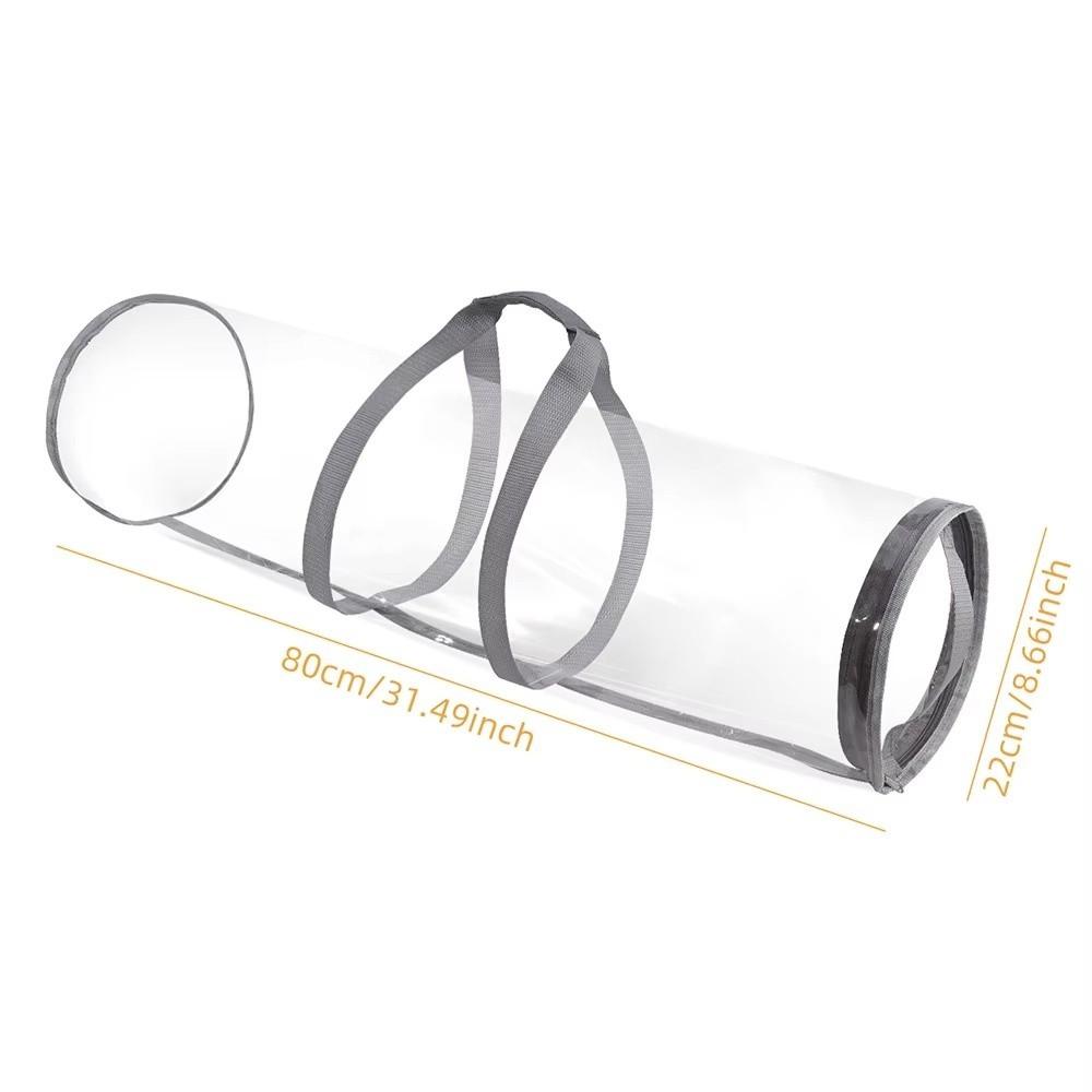 

Transparent Gift Packing Bag with Handle Under Bed Storage New Wrapping Paper Storage Bag style 1-grey