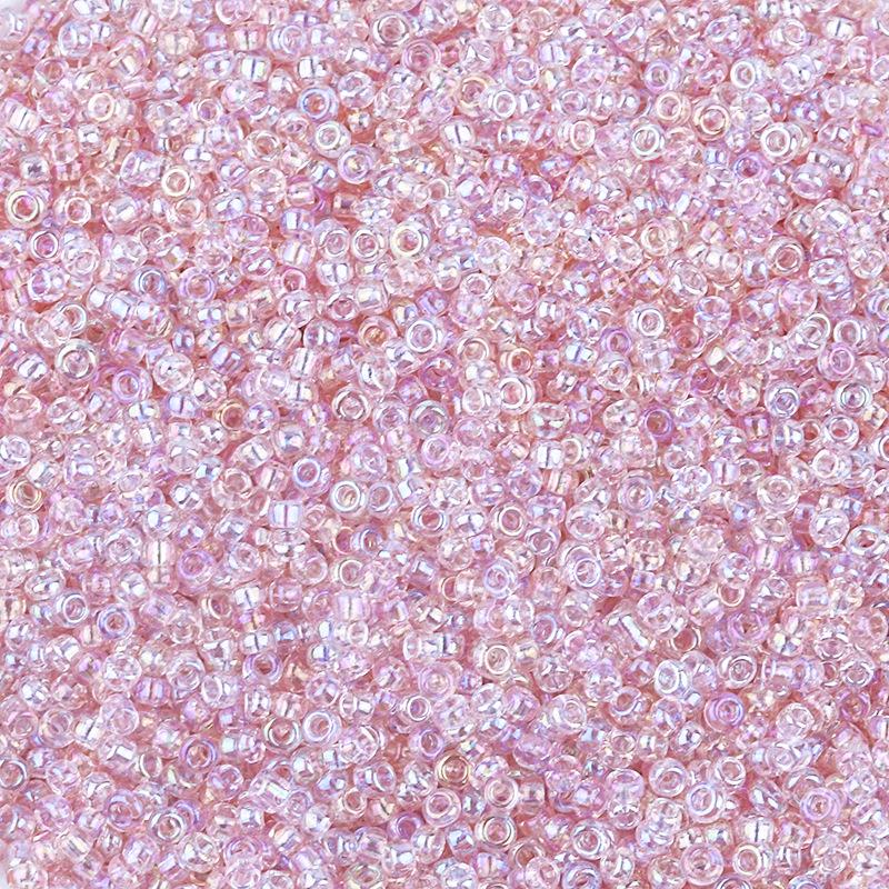 2mm Transparent Iridescent AB Glass Seed Beads for DIY Bracelets