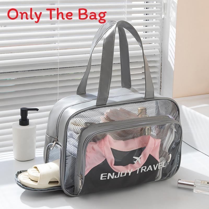 Pvc Travel Swim Bag With Dry Wet Separation And Shoe Compartment For Gym And Beach Use