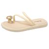 Zehensandalen Damen Langlebig und Rutschfest Flache Board-Schuhe Strandschuhe