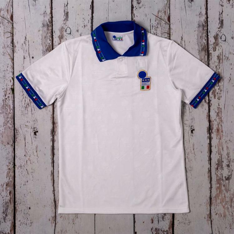 Italian retro jersey 1994 Italy home and away classic replica Thai version football jersey No. 10 Baggio wave shirt S