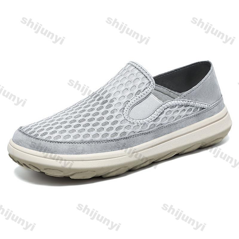 Módna pánska látková obuv 2025 Letná novinka Priedušná sieťovina Módne nazúvacie ležérne topánky Ľahké pohodlné protišmykové baleríny Zapatillas