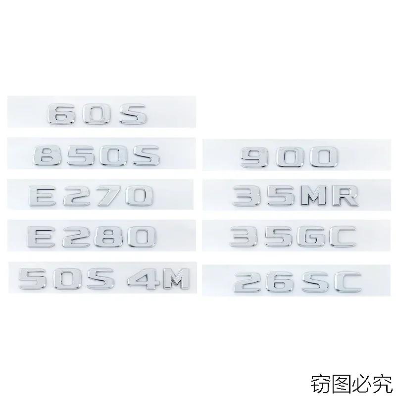 ABS Car Rear Trunk Emblem Sticker 3D Auto Body Side Badge for Mercedes Benz 900 850S 50S4M 60S 35MR 35GC E270 E280 26SC UYL5