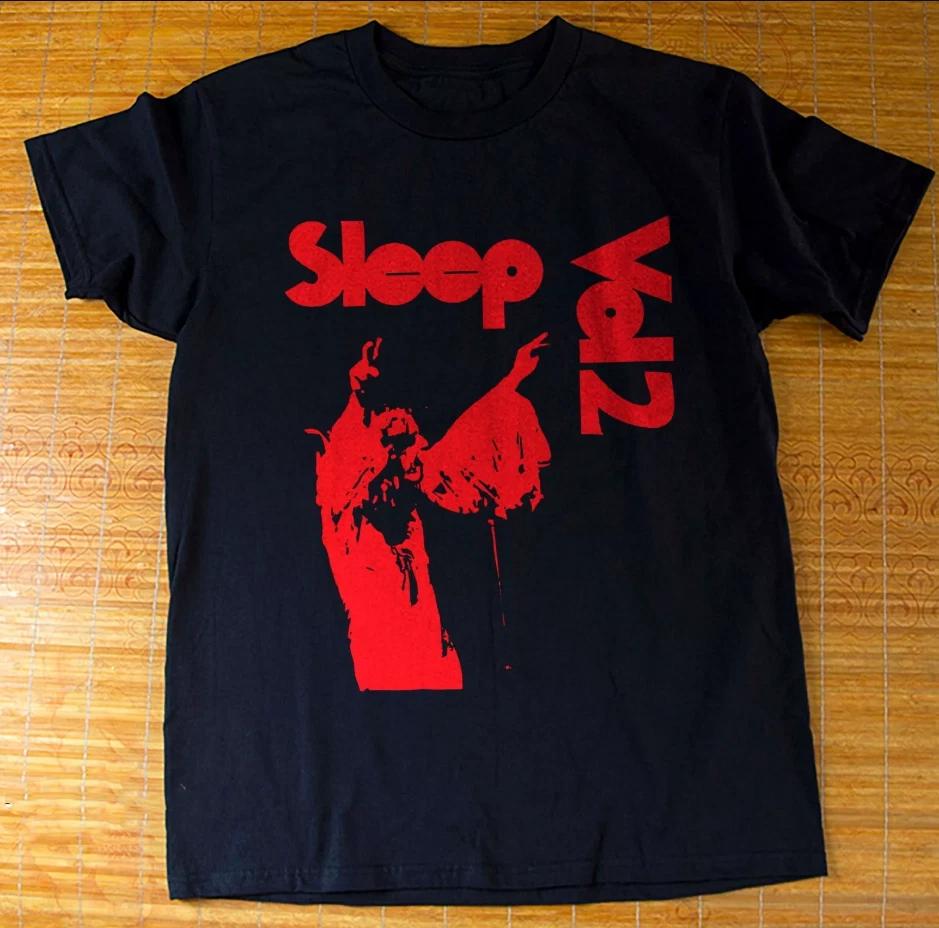 

100% хлопок ТОПЫ УНИСЕКС ФУТБОЛКИ МУЖСКИЕ ЖЕНСКИЕ Группа Sleep Band Том 2 2XL чёрный