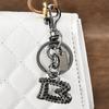 Alphabet Keychain With Alloy Crystals For Bag Decoration In Stylish Summer 2025