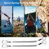 Stretch Fishing Tools Spring Elastic Rope Fishing Lanyards Spiral Coiled Lanyard Safety Rope