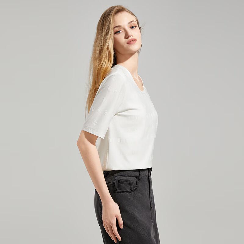 Women's Letter Embroidered Short Sleeve T-shirt